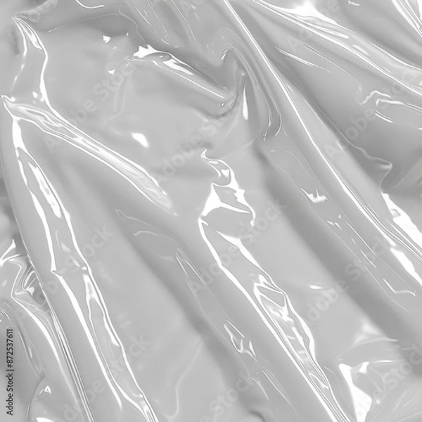Obraz Smooth white plastic texture with a glossy finish