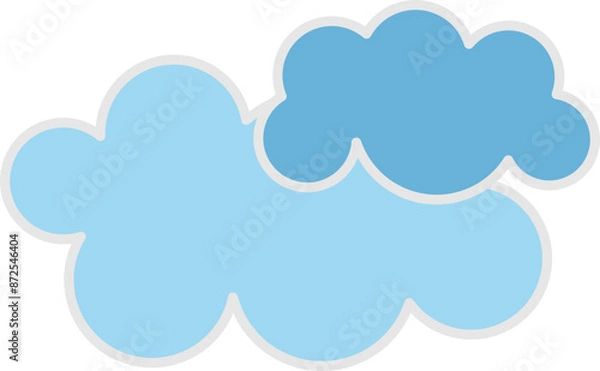 Fototapeta Cute Cloud Sticker
