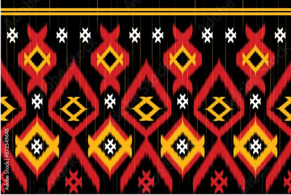 Obraz ikat seamless pattern