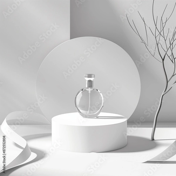Obraz podium mockup in backdrop for perfume