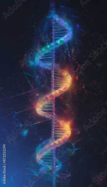 Obraz DNA Deoxyribonucleic acid  polymer