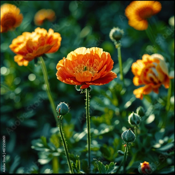 Obraz yellow colored Linum grandiflorum flower