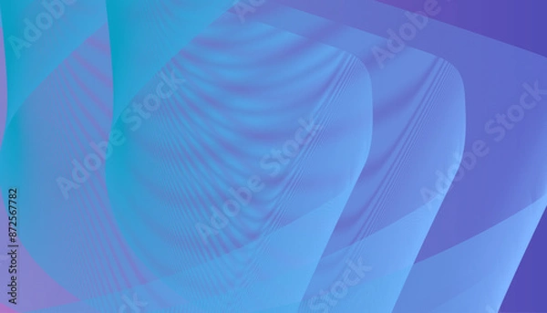 Fototapeta Black Wavy Lines Isolated on Abstract Background Design.