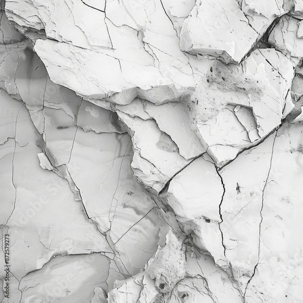 Obraz Smooth white stone texture with subtle veins and grains