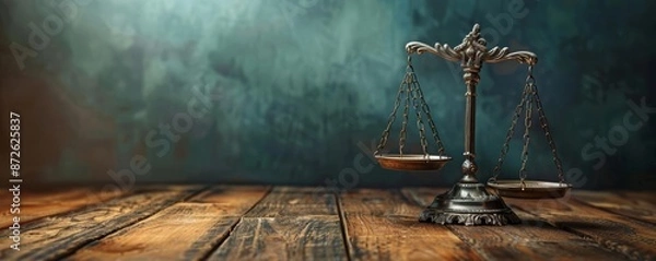 Fototapeta Impartiality in lawsuits with balanced legal amendments, Impartiality, Balanced judicial process