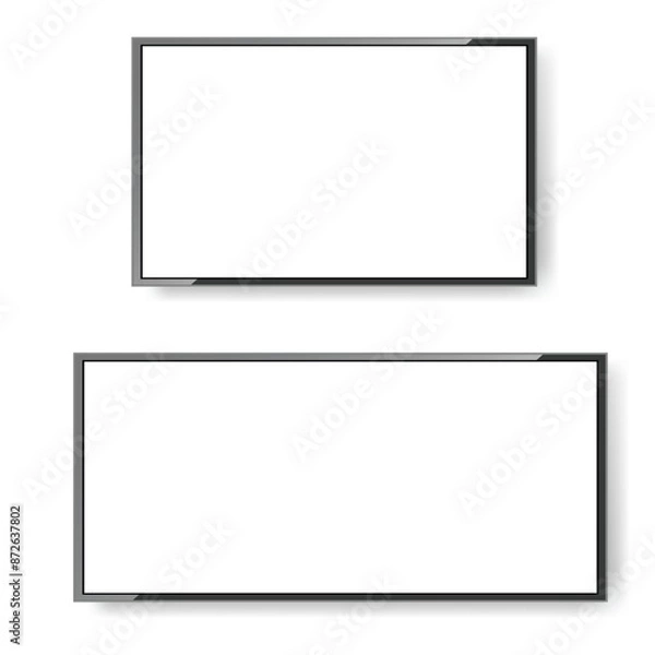 Fototapeta High-quality of a realistic TV or LCD screen. Vector