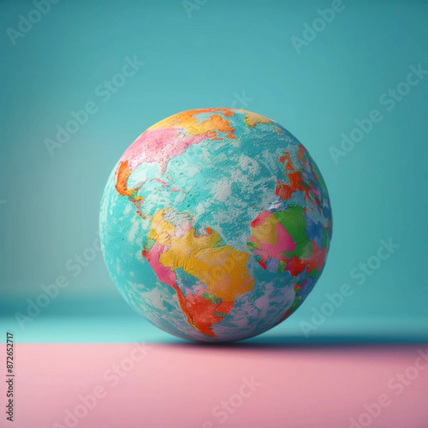 Obraz globe on a white background