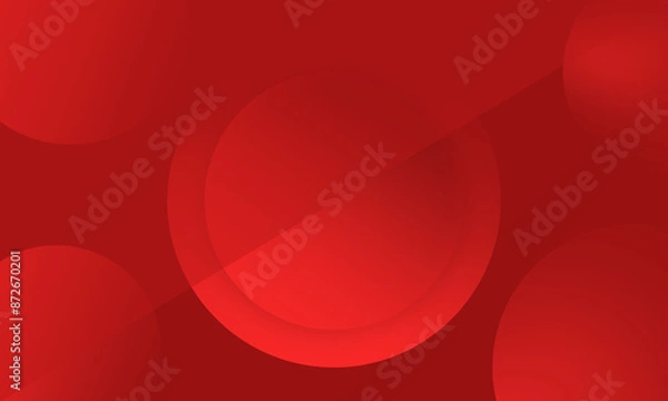 Fototapeta Abstract red gradient background with circles.jpg