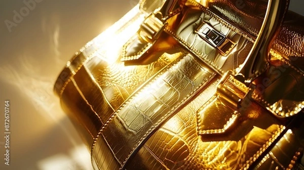 Obraz A beautiful bag that can also be used for shopping and the background is white