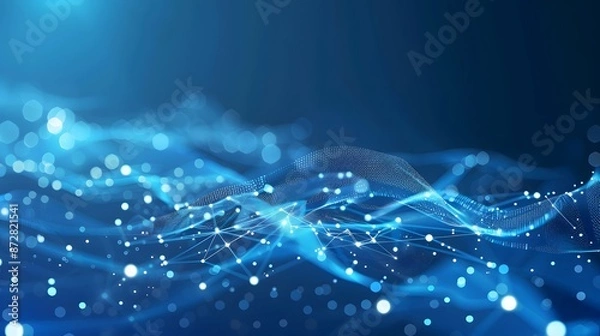 Fototapeta Abstract Digital Network Connection Background