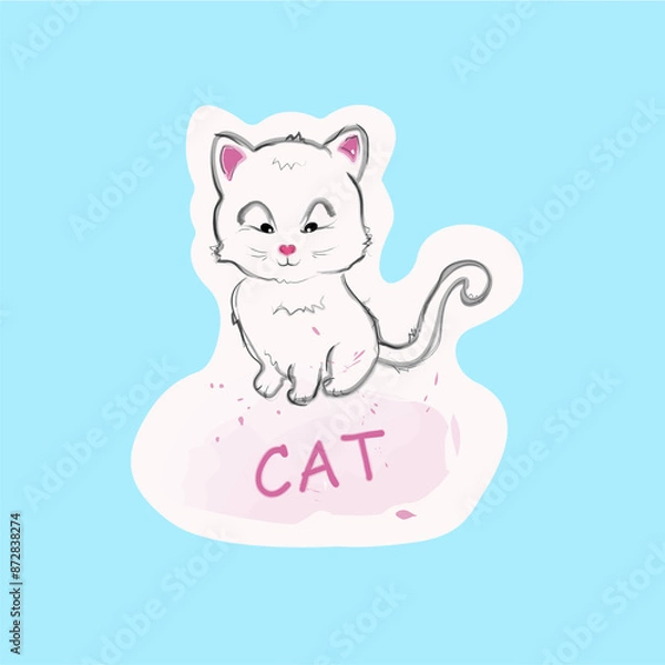 Fototapeta Cat illustration