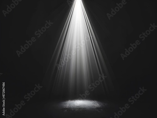 Obraz Spotlight Effect - Glowing Rays for Product Presentation