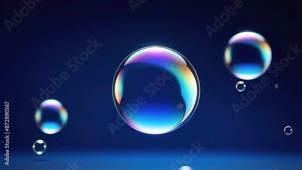 Fototapeta abstract background with bubbles