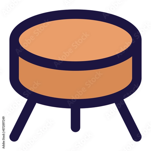 Fototapeta stool icon for illustration