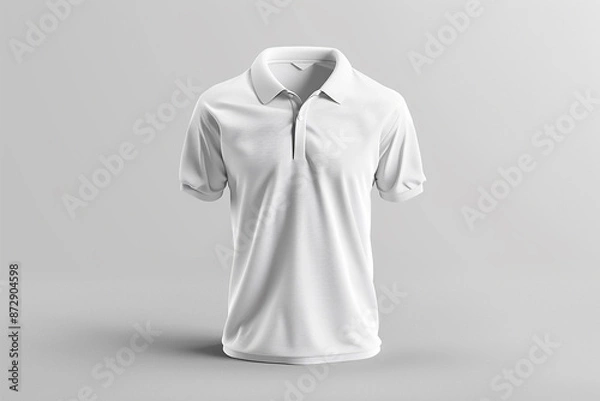 Obraz polo shirt mockup with simple background generated by AI 