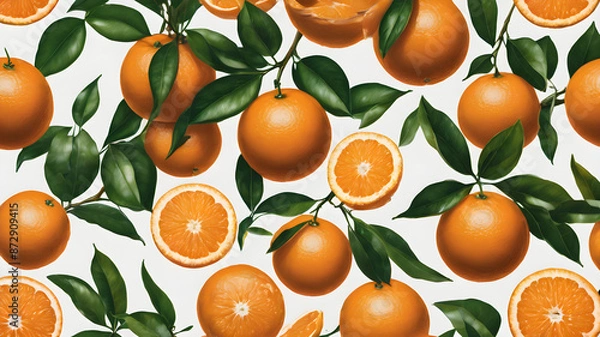 Fototapeta oranges isolated
