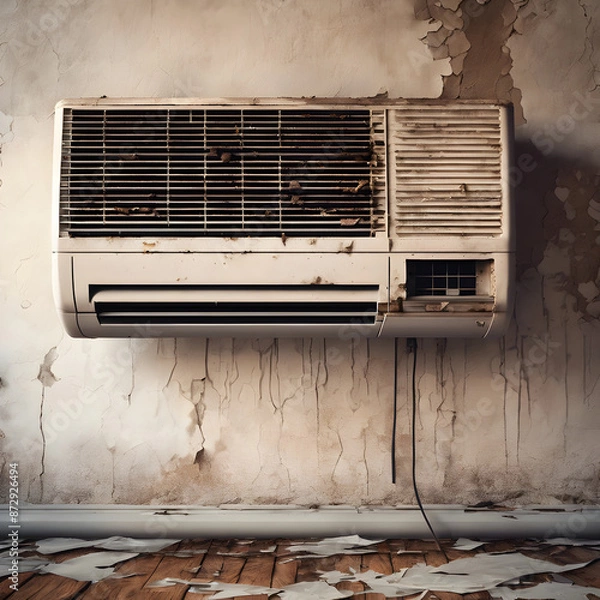 Obraz conditioner on the wall