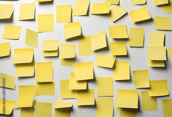 Fototapeta yellow sticky notes background