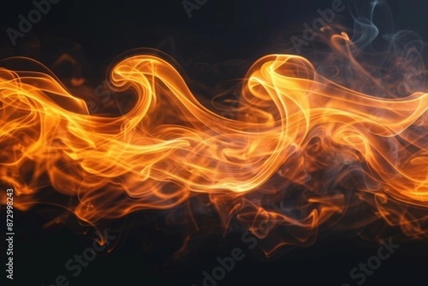 Fototapeta Dynamic Abstract Flame Artwork