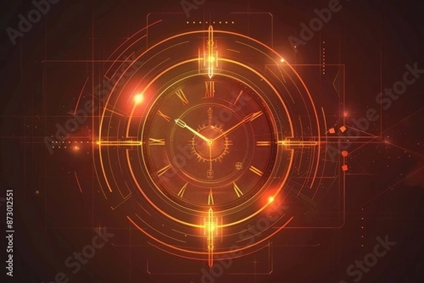 Fototapeta Design a line vector ico, empty history status ico 