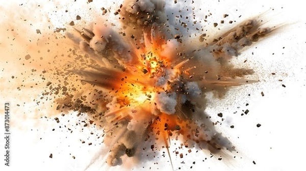 Fototapeta Explosion of Power and Destruction