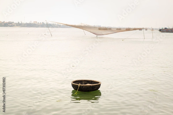 Obraz Boat on river in Vietnam