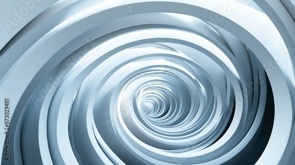 Fototapeta 3D abstract circular background, architectural details, matte photos, high-quality photo style, sculpted architecture, immersive, well lit, dynamic motion and energy style, rendered in Maya and Cinema