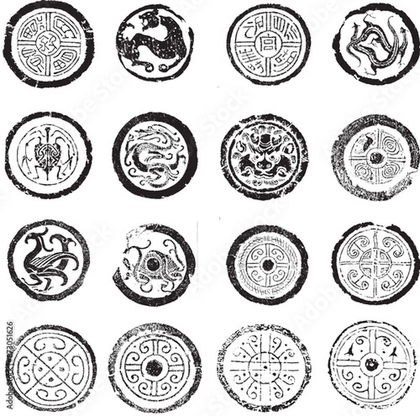 Fototapeta Chinese Han Dynasty patterns