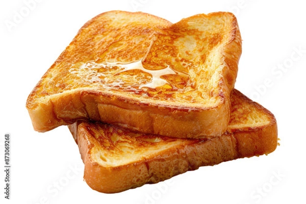 Fototapeta French toast isolated on transparent background