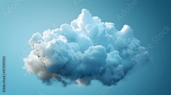 Obraz Clouds icon set on background. 