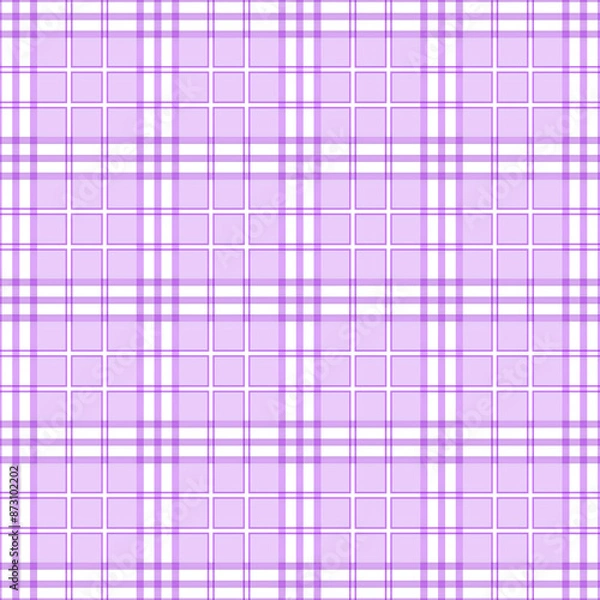 Obraz checkered pattern seamless fabric purple background