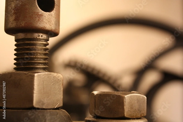 Fototapeta bolt and nut