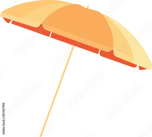 Fototapeta Beach umbrella vector illustration