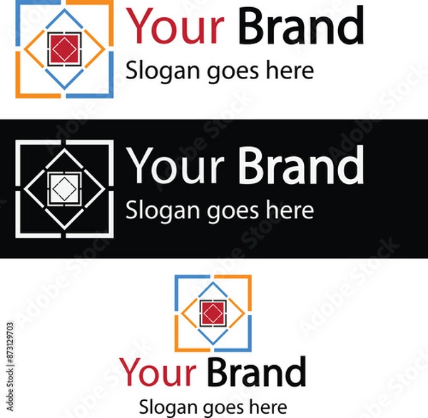 Fototapeta Squares logo designed for professional or personal use.