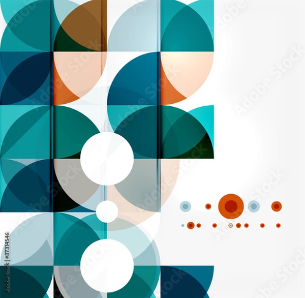 Fototapeta Semicircle triangle pattern