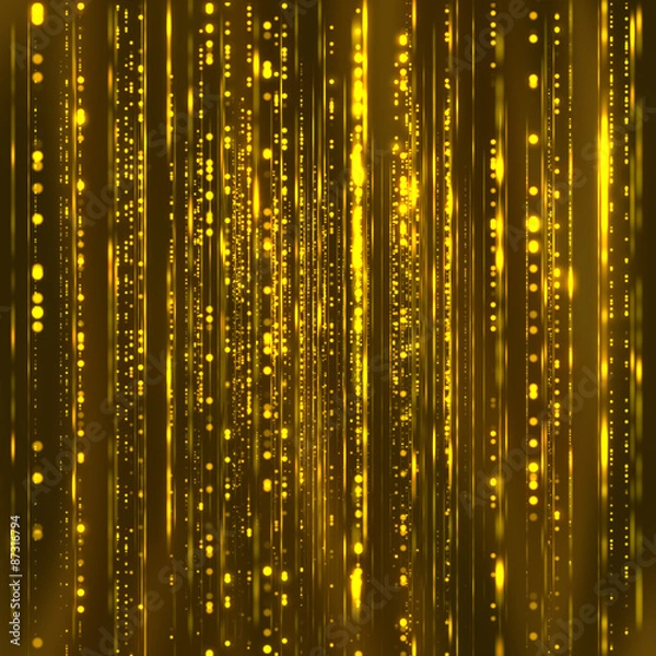 Fototapeta Abstract  background with golden particles. 