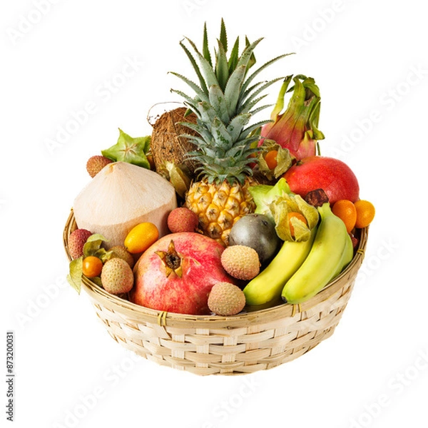 Obraz Corbeille de fruit exotique