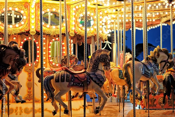 Obraz Vintage carousel detail