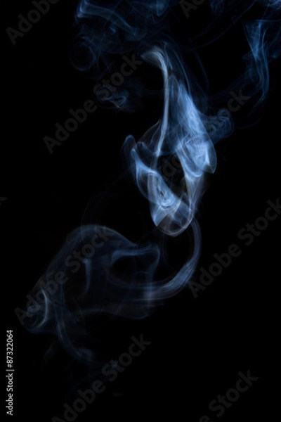Fototapeta Textured Smoke, Abstract black