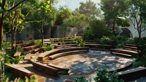 Fototapeta Outdoor performance area