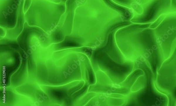 Fototapeta Green liquid background. like potion good for chemical scene