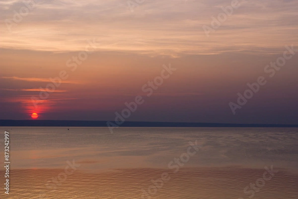 Fototapeta sunset on the beach