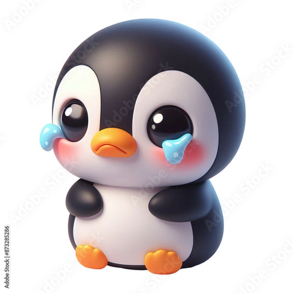 Fototapeta 3d penguin crying