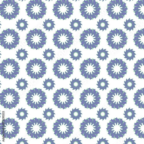 Fototapeta multiple color seamlessfloral vector illustration design repeat pattern for fabric