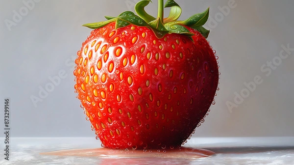 Obraz strawberry on a white background