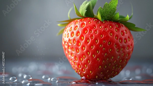 Obraz strawberry on a white background