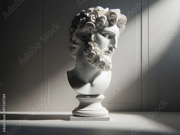 Obraz white marble statue