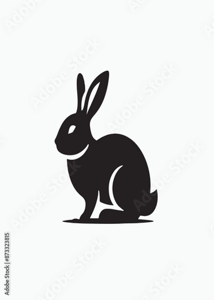 Fototapeta A silhouette rabbit vector design