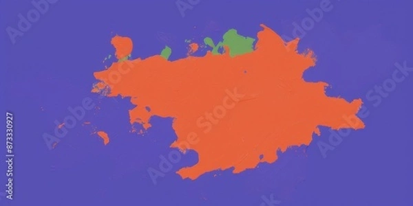 Fototapeta Abstract Colorful Retro Futurism Oil Painting on Canvas