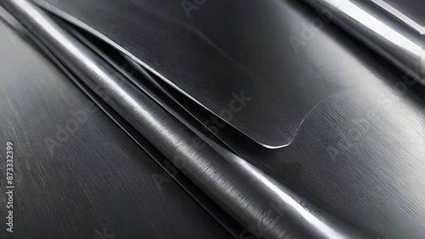 Fototapeta High-Resolution Background of Brushed Metal Texture